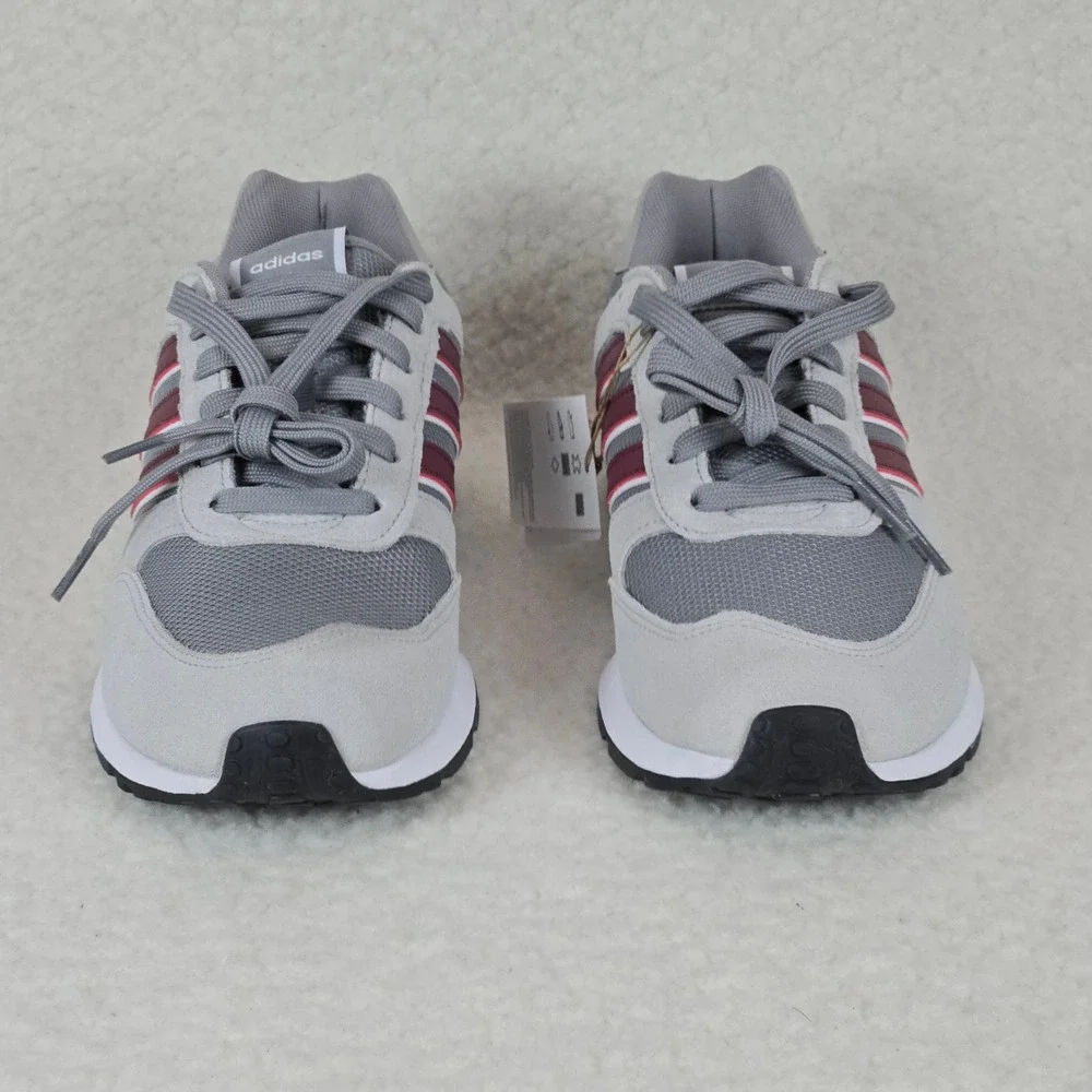 Adidas Run 80s Mens Sneakers Grey Burgundy Navy ID1882 Size 7 NEW